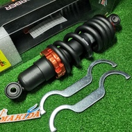 MAKIDA KAWASAKI ZX150 /RR (265MM) MONOSHOCK TAHAN LASAK (HEAVY DUTY). SPRING BOLEH LARAS (SPRING ADJ