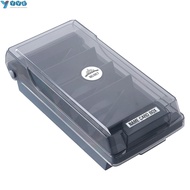 YVE Business Card Holder, Black Plastic  Organizer, Box Storage Credit Card Holder Office