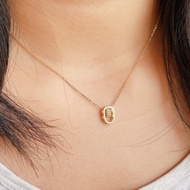 Yes✨strike lucky~S925 silver necklace 14K gold-plated necklace hollow chain necklace bestie necklace