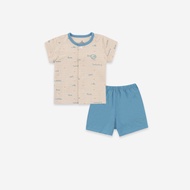 Middle-tucked clothing set short sleeve Bambus Cuddles BU Baby