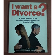 I want a Divorce? Book (Preloved)