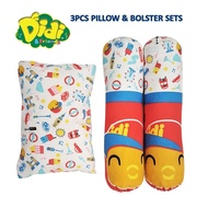 [GIFT SET] Didi & Friends 3pcs Pillow And Bolster Set - BAG PROVIDED