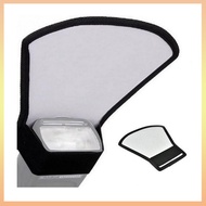 Camera Flash Diffuser Reflector Two-Sided Silver/White Flash Light Reflector For Speedlight Flashes Photo Studio Accessories