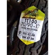 Dunlop Motor tires TT100 7090-17 8090-17 Tayar Tire tyre Tubeless (bunga Titi 100)