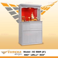 EUREKA 4ft Chinese Feng Shui Prayer Altar Table Wood White 风水神台 (Delivery & Installation Klang Valle