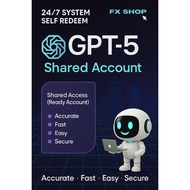 GPT-5 Shared Plan | 24/7 Self Redeem | Pro AI Assistant | Fast & Accurate | FX SHOP Official