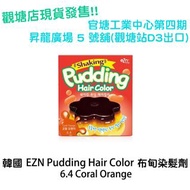 DJS LIFESTYLE 觀塘店 - 韓國 EZN Pudding Hair Color 布甸染髮劑 6.4 Coral Orange / 官塘工業中心第四期地庫昇龍廣場 5 號舖(觀塘站D3出口)