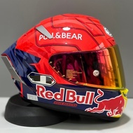 agv helmet full face original New Red Bull Full Face Helmet x14 Helmet Motorcycle Four Seasons Mens 