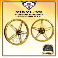 Y150 ZR V1 / V2 KINGDRAG SP510 FG510 SPORT RIM WITH BUSH AND BEARING 5 SPOKE 160 X 160 X 17 YAMAHA Y