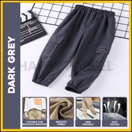 Cargo Pants Kids (2Y-12Y) Seluar Budak Lelaki Kids Pants Seluar Track Budak Tracksuit Budak Seluar K