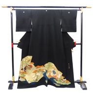 杉木門畫，正式和服（留袖），純絲綢 [二手]