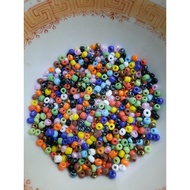 Mote, sand beads 6O mix colors, 225 grams (1/ 2 pounds)