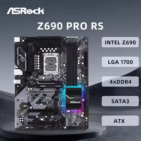 ASRock Z690 PRO RS Motherboard Support Socket LGA1700 i9-14900K i7-12700K i5-12400F CPU 4xDDR4 5333M