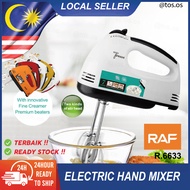 RAF/SCARLETT Electric Hand Mixer 7 Speeds Portable Handheld Baking 260W with Beater Whisk / Mesin Pe