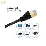 10Gbps Premium Gold Plated Connector Flat Cable Cat7 High Speed LAN Network 2m 5m 10m E.T