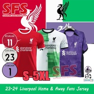【SFS】 Top Quality 23-24 S-5XL LFC Liverpool Jersey Soccer Football Jersey T-shirt Sports Loose Fans Version Home Third