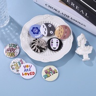 Cartoon Totoro Tinplate Brooch Hope To Be Happy Lapel Pin You're Loved Badge Gift for A Friend Costu
