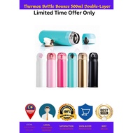 7 Colours 500ML Bounce Thermos Bottle Double-Layer Stainless Steel Botol Vacuum Flask Thermos Bottle