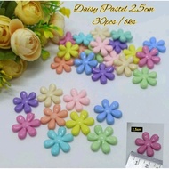 Daisy Flower Matte Acrylic Beads Daisy Flower Pastel Acrylic Beads