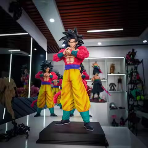 JT Studio Dragon Ball Handmade Super Large 2% Super Four Goku 53CM Super Saiyan Statue Model Handmad