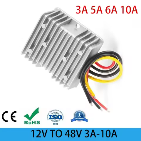12V 24V to 48V 3A 5A 6A 10A Reliable Step Up DC Converter 12Volt to 48Volt Boost Module Voltage Tran