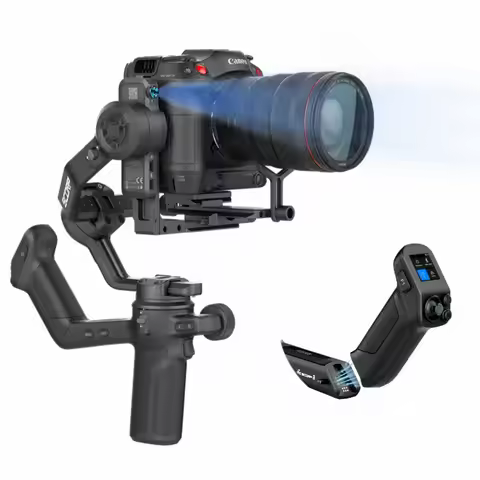FeiyuTech SCORP 3 Camera Gimbal Stabilizer for DSLR&Mirrorless 3.5kg Payload AI Tracking Detachable 