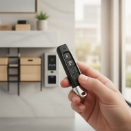 2-pack 433MHz Universal RF Remote Duplicator, 433.92MHz Keychain Clone for Garage Door  2 Pek 433MHz