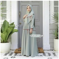 KANANTA SYARI WOMEN'S GAMIS SET PLUS KHIMAR PREMIUM MATERIAL - FA43