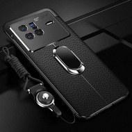 LANLIN For Vivo X80 Pro 5G Vivo X80 5G Phone Case Luxury Ultra Slim Leather Pattern All-inclusive Pr