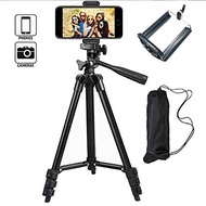 Camera tripod, 3-legged tripod 3366, high-quality aluminum frame, free phone clip