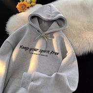 Korean Style M-8XL Simple Print Hoodie - Men's Oversized Fashion