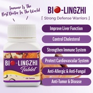 100% ori ready stock Bio lingzhi 日本灵芝 100 tablet /bottle 新包装货