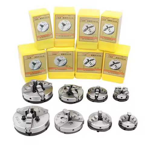 Sanou Chuck 3/4 Jaw Mini DIY Wood Lathe Self-Centering K01-80B K01-100B/ K02-80B K02-100B M14*1 thre
