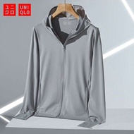 Ready Stock Uniqlo Summer New Breathable Quick-drying Hiking Hoodie Quick Dry Sunscreen Sports Jacke