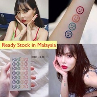 30pcs HyunA ins Tattoo Sticker Set series Cool Hyuna Style Cute Girl Heart Fake Tattoo Punk Hip Hop 