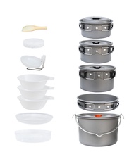 Yongling ชุดหม้อสนาม หม้อแคมป์ปิ้ง อุปกรณ์แคมป์ปิ้ง เดินป่า พกพาสะดวก ครบชุด รุ่นDS-600