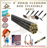 1 Pieces Drain Clearing Rod (4feet) / Pipe Cleaning Rod ( FLEXIBLE ROD ) TOLAK TANDAS SUMBAH 1BATANG