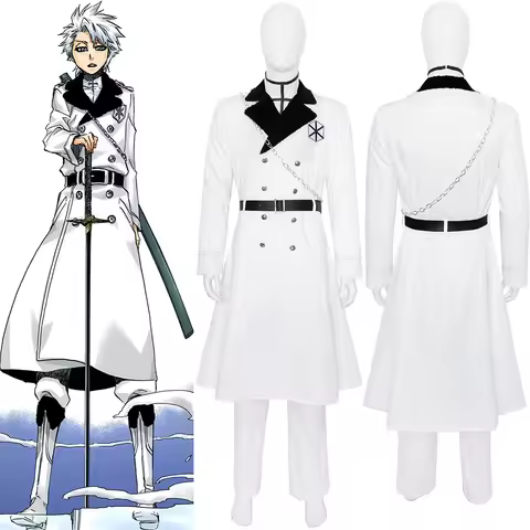 Zombie Toshiro Hitsugaya Cosplay Costume Manga Anime TYBW Hitsugaya Toushirou White Quincy Uniform O