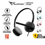 Alcatroz XP / Xenon Series 3.5mm Aux Wired Headphone With Foldable Mic for Meeting