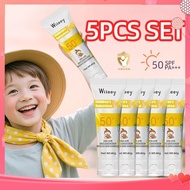 5pcs Set Wiieey Children Sunscreen Spf50 Summer Outdoor Kid Student Lightweight Sunscreen Cream Dura