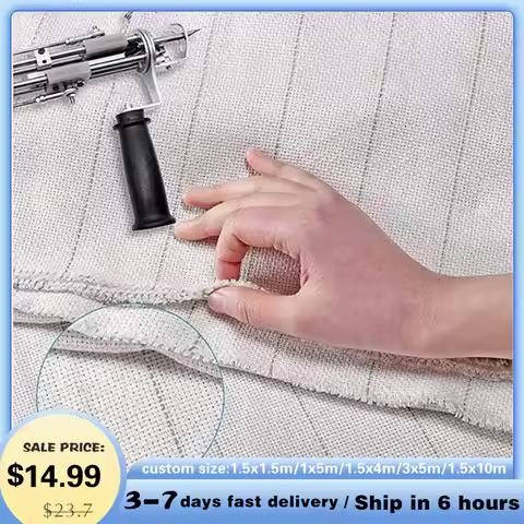 Tufting Fabric Tufting Gun Backing Fabric for Carpet Tufting Gun Use, Marked Yellow Lines Carpet Bac