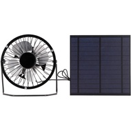 Solar Powered Fan, 5W Cooling Fan with Mini Solar Panel Mini Ventilator Fan Solar Panel Set for Gree