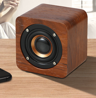 全城熱賣 - 木質便攜迷你無線藍牙音箱手機小音響棕木紋（英文版）