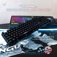 [Official]คีย์บอร์ดเกมมิ่ง สวิทช์แท้!📱Kurama RGB Mechanical Keyboard📱(🔴Red Switch &🔵Blue Switch) by 