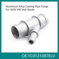 1C0121087E Aluminium Alloy Radiator Coolant Hose Fitting Flange Outlet 1C0121087ELV for VW POLO Jett