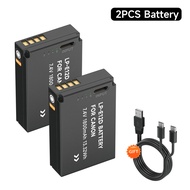 PALO USB แบตเตอรี่ LP-E12 LPE12 LP E12 Type-C ประจุสำหรับ Canon Rebel SL1 100D Kiss X7 EOS-M EOS M M