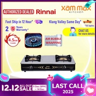 Rinnai Gas Stove - RI 602HTB S Free Standing | 4.5kW Gas Burner | 2 Burner Gas Cooker Hob  | Table T