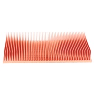 (BOTH) Pure Copper Heatsink 100X50X15mm Skiving Fin Heat Sink Radiator for Electronic RAM Chip LED V