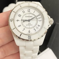 保證專櫃真品 新款錶扣❤️附保固 92成新 38mm Chanel 香奈兒 J12 機械錶 陶瓷錶