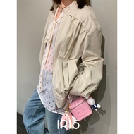 Vacation in HK |Original Design IRIS BOUTIQUE 26 ss IJYK77_Beige Gray Casual Diary Zip-Up Jacket แจ็